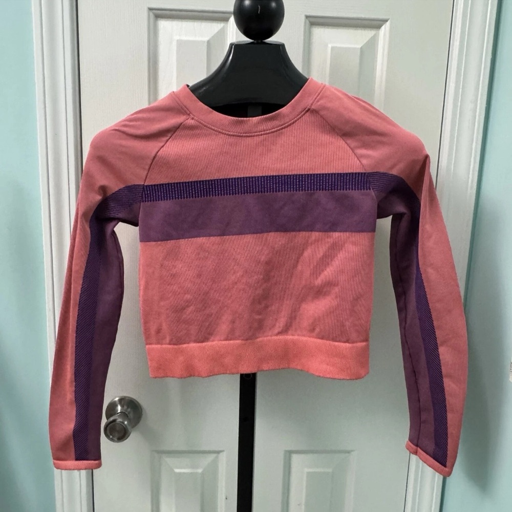 Fabletics Women's Size Medium Tory Cropped Seamless Long Sleeve Top